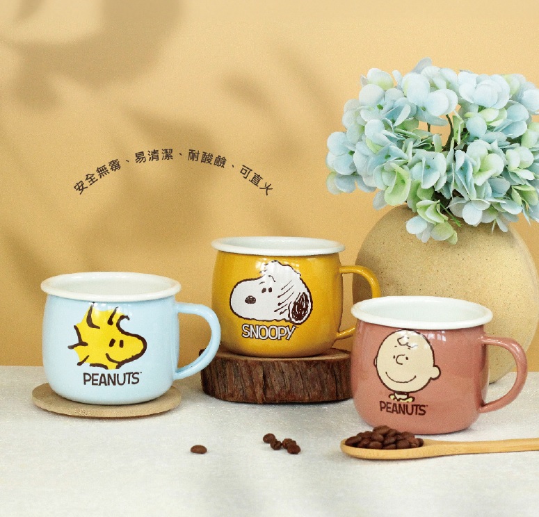 卡通產品︱【史努比SNOOPY】琺瑯杯