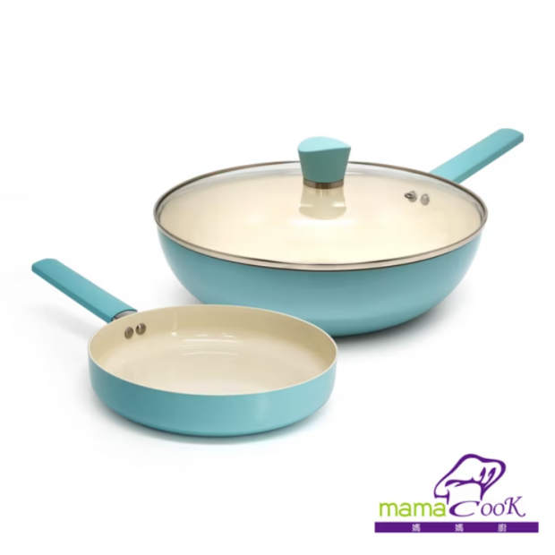 陶瓷不沾雙鍋組 _炒鍋_平底鍋_ - 甜心粉藍.png