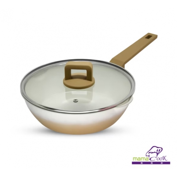 馬卡龍系列-鈦陶瓷不沾煎炒鍋 - 棕梠咖.jpg