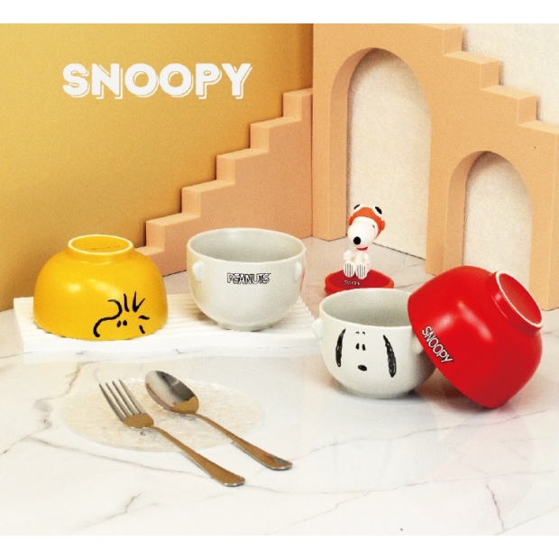 卡通產品︱【史努比SNOOPY】雙碗組