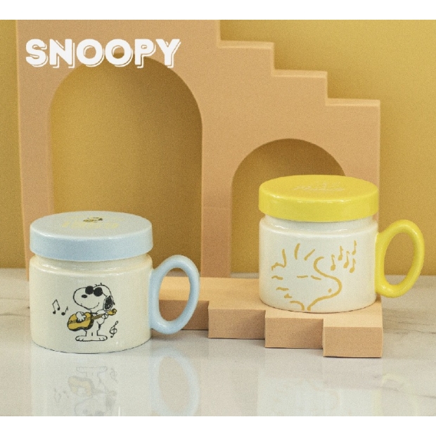 卡通產品︱【史努比SNOOPY】帶蓋馬克杯