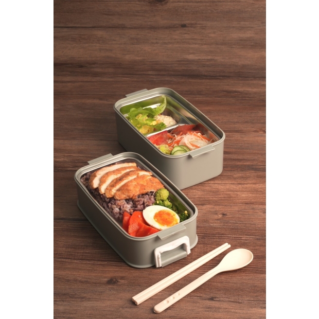 MINI︱不銹鋼雙層餐盒 1200ml #雙色款