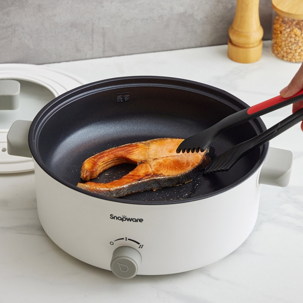 簡約美型多功能不沾電火鍋3.2L