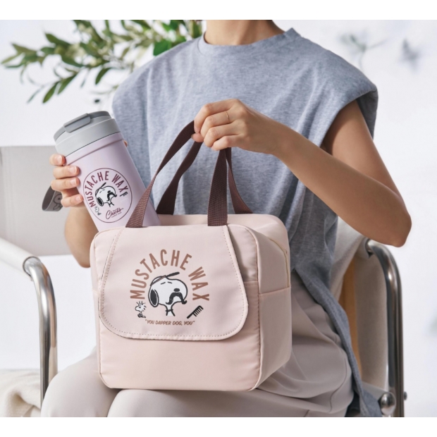 史努比︱復古理髮廳大容量手提保溫袋