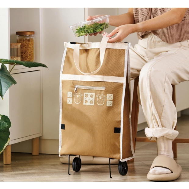 灣A麻吉︱「FU x 麻吉來shopping」帶輪購物袋