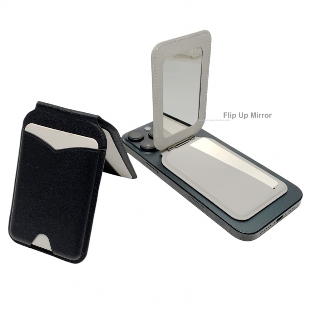 皮革支架磁吸卡套