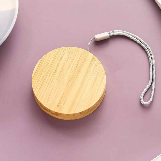 竹木圓形收納充電盒 #INQ-40